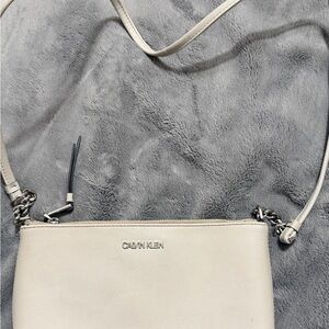 Calvin Klein Cream Crossbody Bag